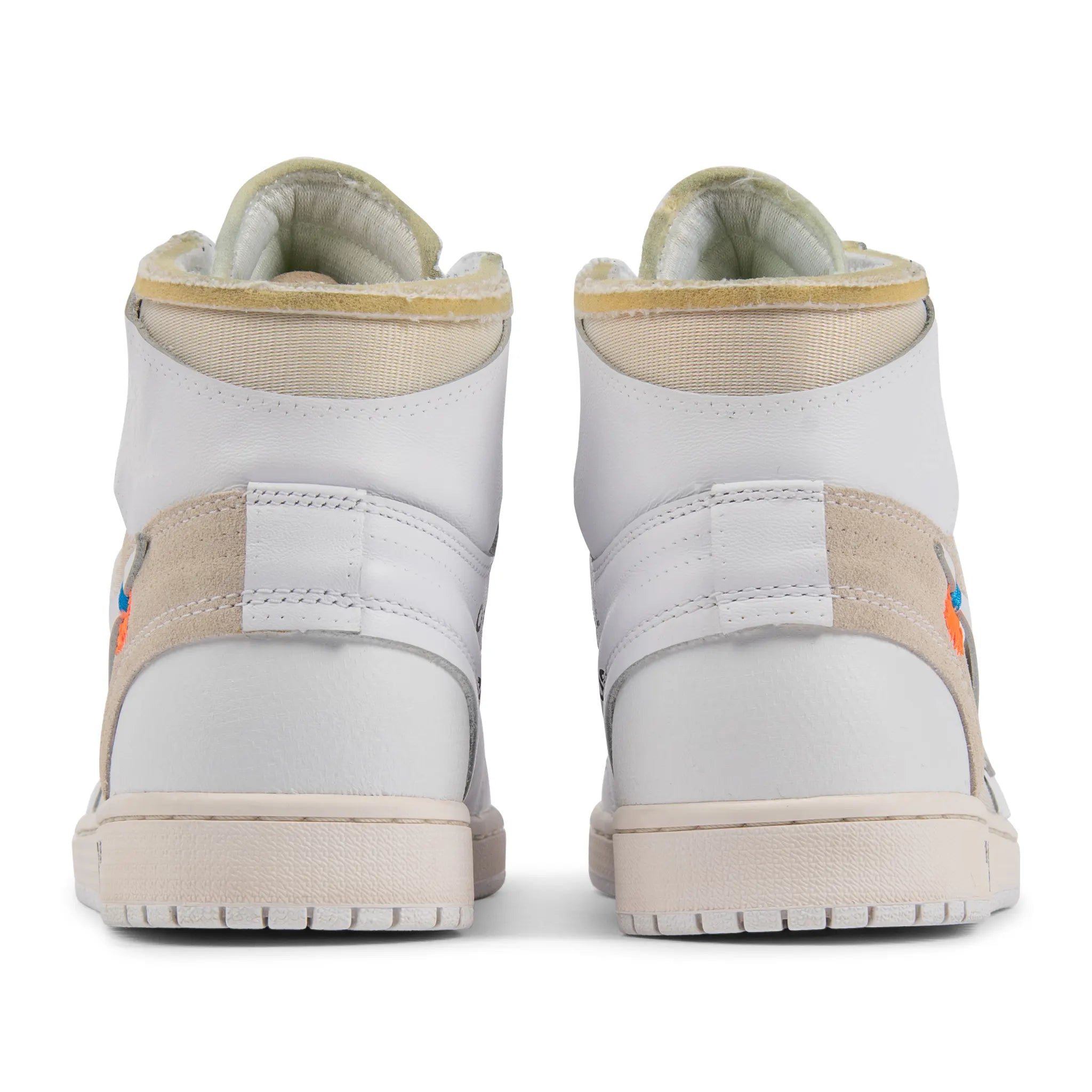 Back view of Preloved - Off-White x Air Jordan 1 Retro High OG White AQ0818-148